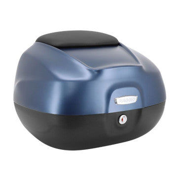 TOP CASE 37L VENDU SANS LE SUPPORT (1B010284) ORIGINE PIAGGIO 400-530 MP3 2022> BLEU OXIGEN D12